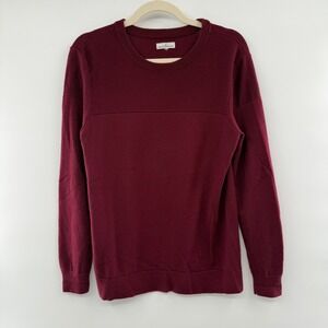 L.L.Bean‎ Signature Merino Wool Sweater Women's LL Bean Burgundy Crewneck